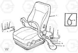 54929 Operator's seat, heated, air suspensioned. A20C VOLVO BM VOLVO BM A20C SER NO - 3051, Volvo Construction Equipment