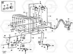 22737 Pneumatic system: Differential lock, Cab A30C VOLVO BM VOLVO BM A30C SER NO - 2320/- 2275, USA, Volvo Construction Equipment