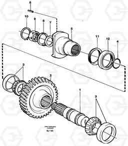 22727 Lower shaft A30C VOLVO BM VOLVO BM A30C SER NO - 2320/- 2275, USA, Volvo Construction Equipment