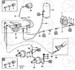 22762 Brake system, motor unit A30C VOLVO BM VOLVO BM A30C SER NO - 2320/- 2275, USA, Volvo Construction Equipment