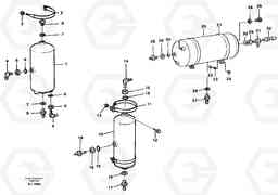 86750 Compressed-air reservoir with fitting parts A30C VOLVO BM VOLVO BM A30C SER NO - 2320/- 2275, USA, Volvo Construction Equipment