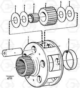 14370 Planet kit, stage 4 A30C VOLVO BM VOLVO BM A30C SER NO - 2320/- 2275, USA, Volvo Construction Equipment