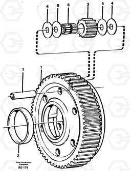 36936 Planet kit, stage 5 A30C VOLVO BM VOLVO BM A30C SER NO - 2320/- 2275, USA, Volvo Construction Equipment