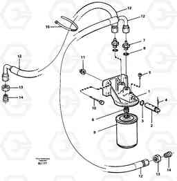 88389 Coolant filter A30C VOLVO BM VOLVO BM A30C SER NO - 2320/- 2275, USA, Volvo Construction Equipment