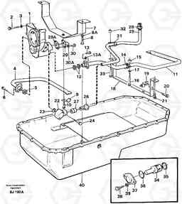 52248 Lubricating oil system A30C VOLVO BM VOLVO BM A30C SER NO - 2320/- 2275, USA, Volvo Construction Equipment