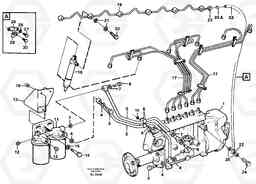 55177 Fuel pipes, fuelinjec. pump - fuel filter - leak-off line A30C VOLVO BM VOLVO BM A30C SER NO - 2320/- 2275, USA, Volvo Construction Equipment