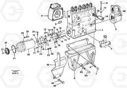 55179 Fuel injection pump with fitting parts A30C VOLVO BM VOLVO BM A30C SER NO - 2320/- 2275, USA, Volvo Construction Equipment