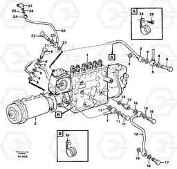 16830 Injection pump, oil pipe A30C VOLVO BM VOLVO BM A30C SER NO - 2320/- 2275, USA, Volvo Construction Equipment