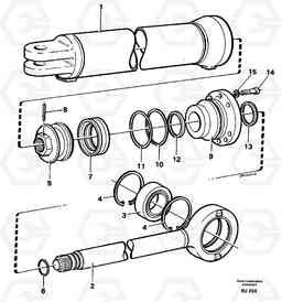 49404 Hydraulic cylinder A30C VOLVO BM VOLVO BM A30C SER NO - 2320/- 2275, USA, Volvo Construction Equipment