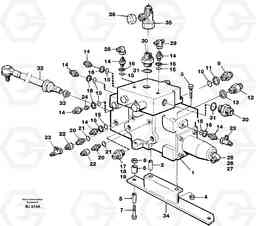 59376 Control valve with fitting parts A30C VOLVO BM VOLVO BM A30C SER NO - 2320/- 2275, USA, Volvo Construction Equipment