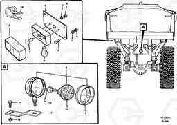 54273 Lighting, rear A30C VOLVO BM VOLVO BM A30C SER NO - 2320/- 2275, USA, Volvo Construction Equipment