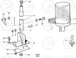 54275 Rotating beacon A30C VOLVO BM VOLVO BM A30C SER NO - 2320/- 2275, USA, Volvo Construction Equipment