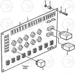 46976 Electrical distribution box A30C VOLVO BM VOLVO BM A30C SER NO - 2320/- 2275, USA, Volvo Construction Equipment