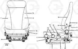 38293 Operator's seat A30C VOLVO BM VOLVO BM A30C SER NO - 2320/- 2275, USA, Volvo Construction Equipment