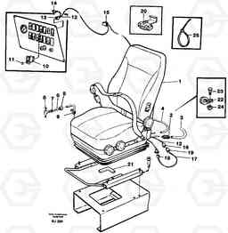 65894 Operator's seat, air suspensioned and heated A30C VOLVO BM VOLVO BM A30C SER NO - 2320/- 2275, USA, Volvo Construction Equipment