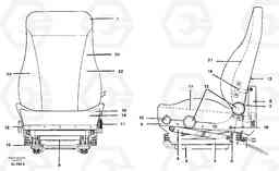 21934 Operator's seat A30C VOLVO BM VOLVO BM A30C SER NO - 2320/- 2275, USA, Volvo Construction Equipment