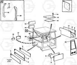 18569 Upholstery and insulation, cab side and climate unit A30C VOLVO BM VOLVO BM A30C SER NO - 2320/- 2275, USA, Volvo Construction Equipment