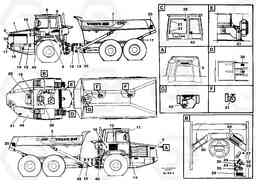 14356 Sign plates and decals A30C VOLVO BM VOLVO BM A30C SER NO - 2320/- 2275, USA, Volvo Construction Equipment