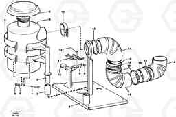 82770 Oil bath air filter with fitting parts A30C VOLVO BM VOLVO BM A30C SER NO - 2320/- 2275, USA, Volvo Construction Equipment