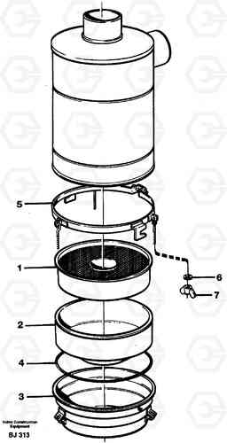 83548 Oil bath air filter A30C VOLVO BM VOLVO BM A30C SER NO - 2320/- 2275, USA, Volvo Construction Equipment