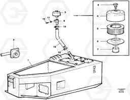 84798 Hydraulic oil tank, with fitting parts A30C VOLVO BM VOLVO BM A30C SER NO - 2320/- 2275, USA, Volvo Construction Equipment