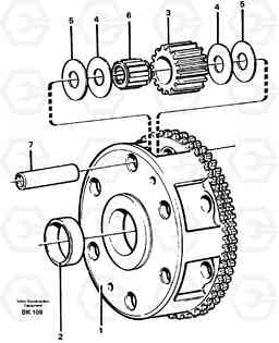 25131 Planet kit, stage 2 A35C VOLVO BM VOLVO BM A35C SER NO - 4620,, Volvo Construction Equipment