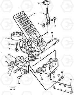 86062 Accelerator pedal A35C VOLVO BM VOLVO BM A35C SER NO - 4620,, Volvo Construction Equipment