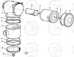 23411 Air filter A35C VOLVO BM VOLVO BM A35C SER NO - 4620,, Volvo Construction Equipment