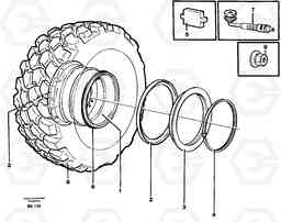 96390 Wheel A35C VOLVO BM VOLVO BM A35C SER NO - 4620,, Volvo Construction Equipment