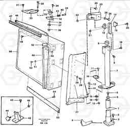 89309 Radiator mounting A35C VOLVO BM VOLVO BM A35C SER NO - 4620,, Volvo Construction Equipment