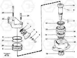 25396 Hydraulic motor A35C VOLVO BM VOLVO BM A35C SER NO - 4620,, Volvo Construction Equipment