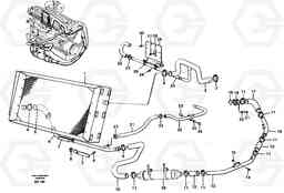 84241 Cooling system. Radiator and charge air cooler. A35C VOLVO BM VOLVO BM A35C SER NO - 4620,, Volvo Construction Equipment