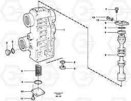 6511 Retarder valve A35C VOLVO BM VOLVO BM A35C SER NO - 4620,, Volvo Construction Equipment