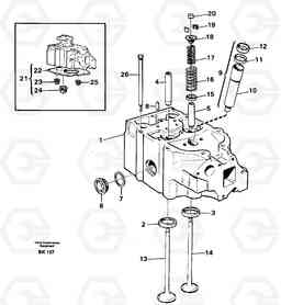 23396 Cylinder head A35C VOLVO BM VOLVO BM A35C SER NO - 4620,, Volvo Construction Equipment