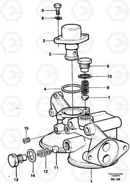 56482 Oil filter housing A35C VOLVO BM VOLVO BM A35C SER NO - 4620,, Volvo Construction Equipment