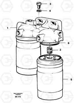 23401 Fuel filter A35C VOLVO BM VOLVO BM A35C SER NO - 4620,, Volvo Construction Equipment