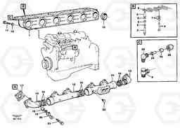 25110 Inlet manifold and exhaust manifold A35C VOLVO BM VOLVO BM A35C SER NO - 4620,, Volvo Construction Equipment