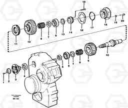 45285 Upper shaft A35C VOLVO BM VOLVO BM A35C SER NO - 4620,, Volvo Construction Equipment