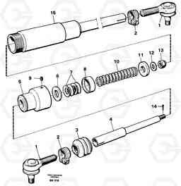 51337 Drag rod A35C VOLVO BM VOLVO BM A35C SER NO - 4620,, Volvo Construction Equipment