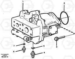 54989 Hydraulic pump with fitting parts A35C VOLVO BM VOLVO BM A35C SER NO - 4620,, Volvo Construction Equipment