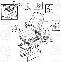 65899 Operator's seat, air suspensioned and heated A35C VOLVO BM VOLVO BM A35C SER NO - 4620,, Volvo Construction Equipment