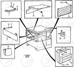 86780 Interior equipment, cab A35C VOLVO BM VOLVO BM A35C SER NO - 4620,, Volvo Construction Equipment