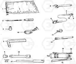 76239 Tool kit A35C VOLVO BM VOLVO BM A35C SER NO - 4620,, Volvo Construction Equipment