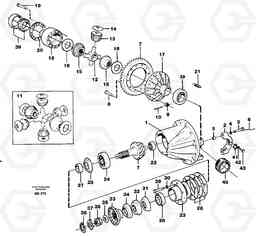 60251 Final drive A35C VOLVO BM VOLVO BM A35C SER NO - 4620,, Volvo Construction Equipment