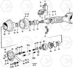 89522 Hub reduction, axle 2 load unit A35C VOLVO BM VOLVO BM A35C SER NO - 4620,, Volvo Construction Equipment