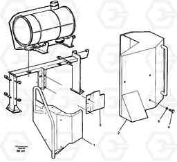 55553 Protecting plates and handrails A35C VOLVO BM VOLVO BM A35C SER NO - 4620,, Volvo Construction Equipment