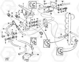 98723 Hydraulic brake system, cab A35C VOLVO BM VOLVO BM A35C SER NO - 4620,, Volvo Construction Equipment