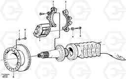 25423 Front wheel brake A35C VOLVO BM VOLVO BM A35C SER NO - 4620,, Volvo Construction Equipment