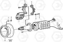 25424 Rear wheel brake, axle 1 A35C VOLVO BM VOLVO BM A35C SER NO - 4620,, Volvo Construction Equipment