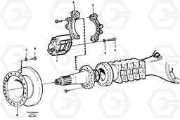 25425 Rear wheel brake, axle 2 A35C VOLVO BM VOLVO BM A35C SER NO - 4620,, Volvo Construction Equipment